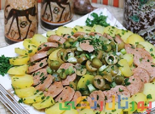 دستور تهیه سالاد سیب زمینی رژیمی