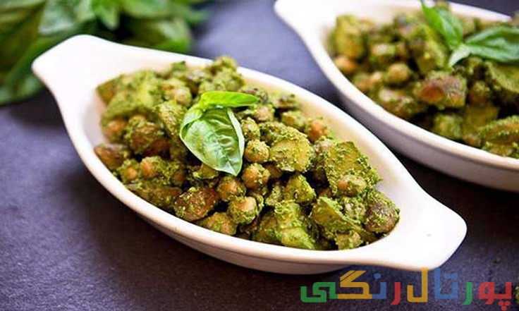 دستور تهیه تاگلیاتله با پستو گشنیز