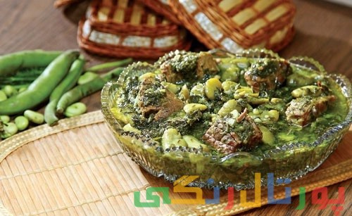 دستور تهیه تست پوره باقالی و میگوی شیرین