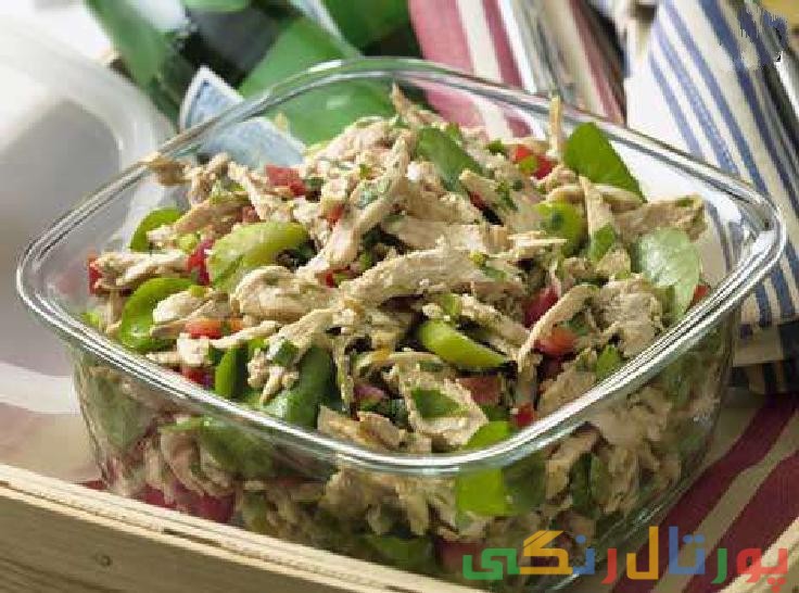 دستور تهیه خوراک مرغ و کاهو چینی