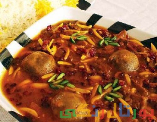 دستور تهیه خورش خلال کرمانشاهی