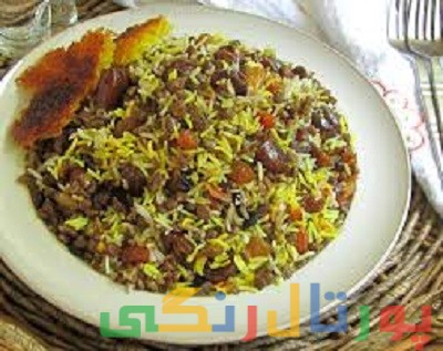 دستور تهیه عدس پلو با گوشت مخصوص