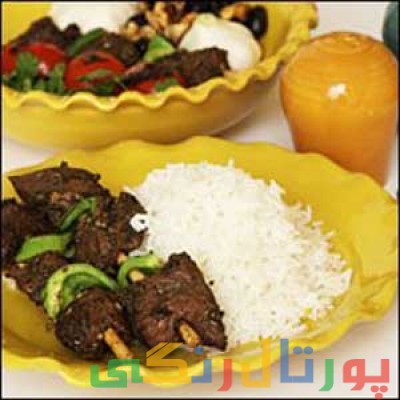 دستور تهیه کباب گوشت راسته با طعم سبزیجات و لیمو