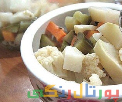 دستور تهیه ترشی شور مخلوط