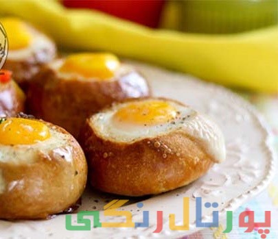 دستور تهیه نان شکم پر کالباس و تخم مرغ