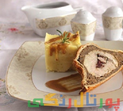 دستور تهیه رولت مرغ و قارچ مخصوص