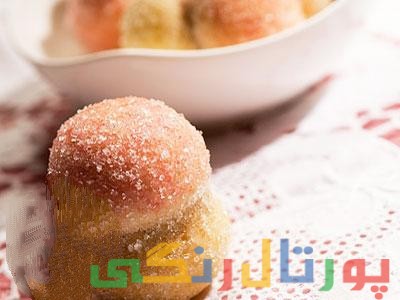 دستور تهیه شیرینی توپی دو رنگ ژله ای