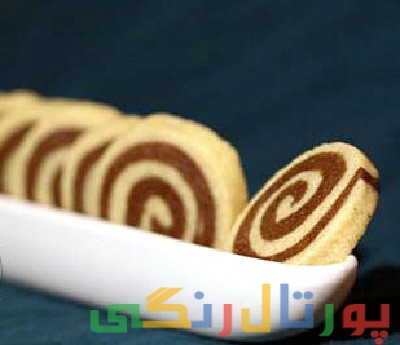 دستور تهیه شیرینی دو رنگ