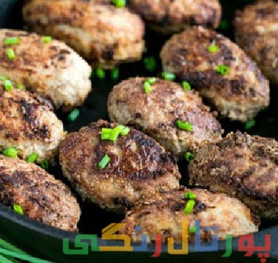 دستور تهیه کتلت گوشت و مرغ شکم پر