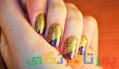 آموزش روش زدن لاک دو رنگ + عکس